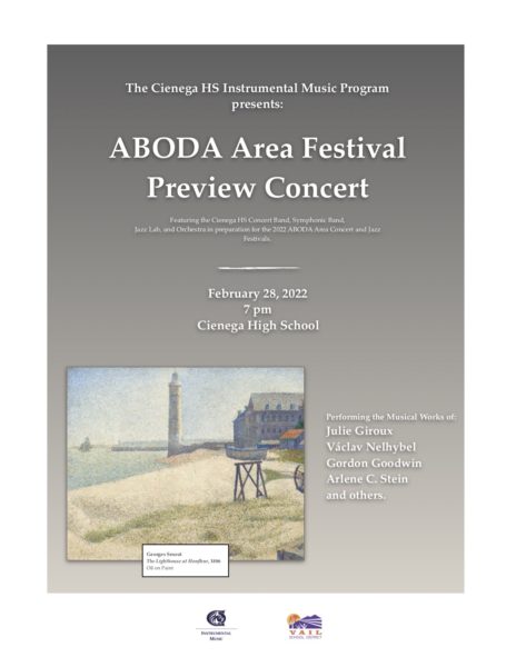 Spring 2022 ABODA Area Festival Preview Concert 